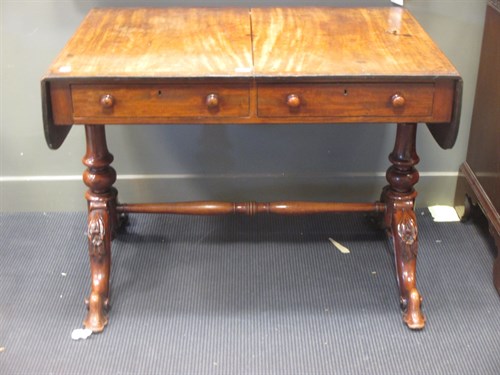 Lot 388 - A Late Georgian mahogany sofa table with...