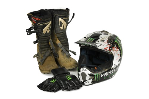 Lot 136 - Arai, Keith's Motocross crash helmet, 'Flinty'