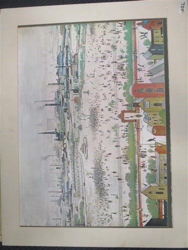 Lot 352 - After L S Lowry, colour print reproductions,...