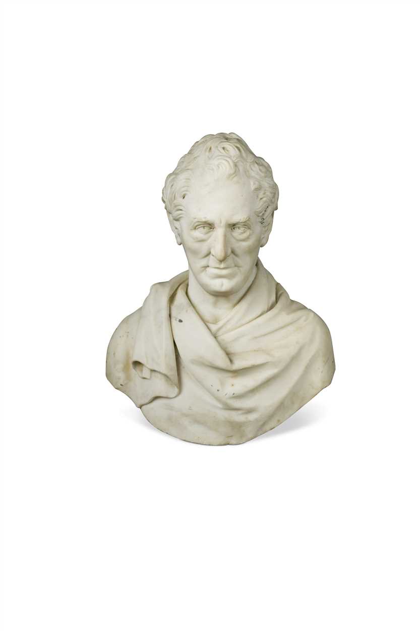 Lot 933 - A 19th century marble bust by John Kirk