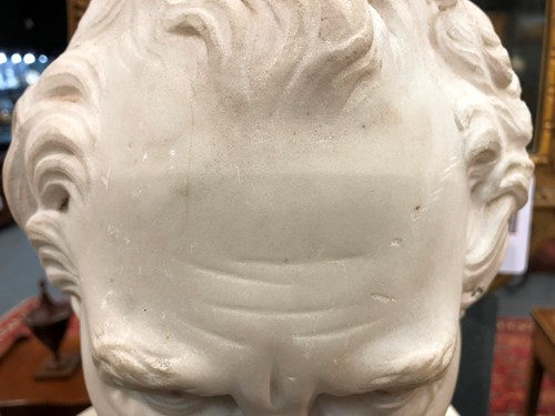 Lot 933 - A 19th century marble bust by John Kirk