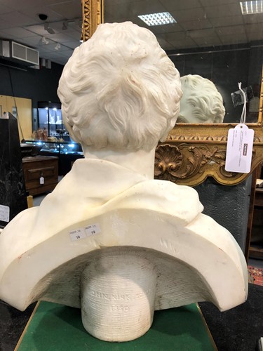 Lot 933 - A 19th century marble bust by John Kirk