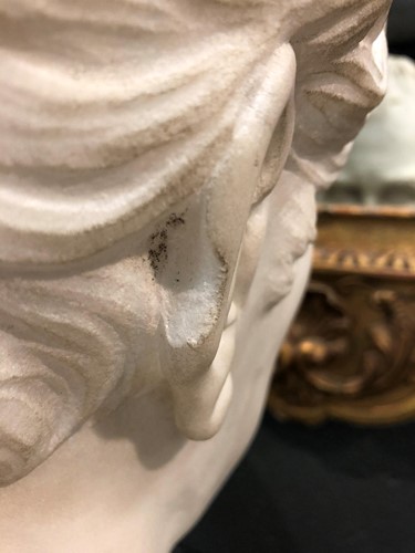 Lot 933 - A 19th century marble bust by John Kirk