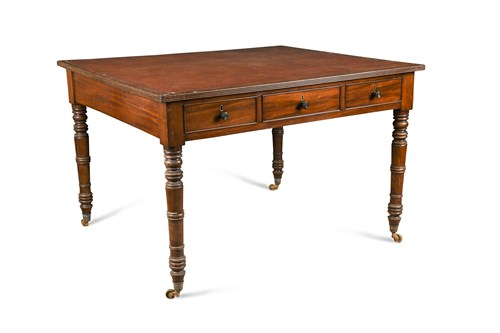 Lot 499 - A Regency mahogany library table with drawers