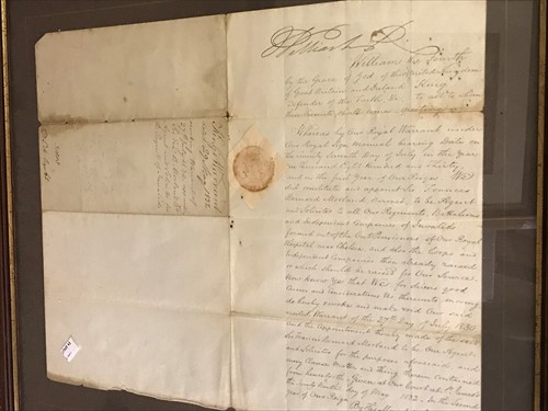 Lot 208 - Document 'King's Warrant' dated 1832