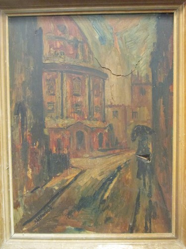 Lot 183 - Isherwood - Radcliffe Camera, Oxford, oil on...
