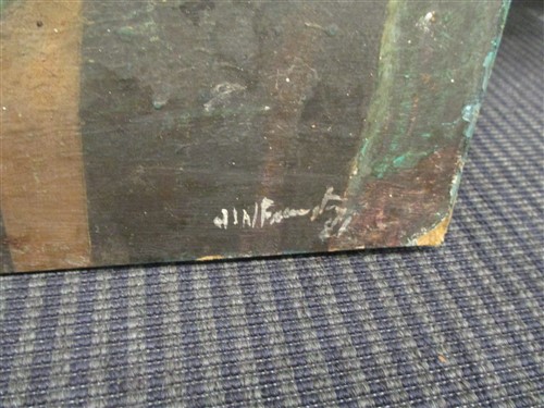 Lot 303 - John Farrington, Tree Pruning, oil on board;...