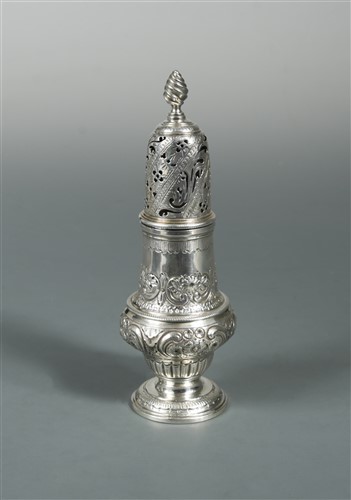 Lot 564 - A George III silver sugar caster