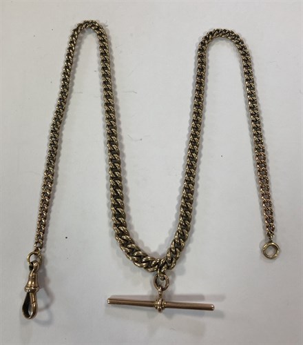 Lot 458 - A graduating double Albert watch chain