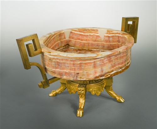 Lot 340 - A 19th century ormolu mounted Brescia marble tazza