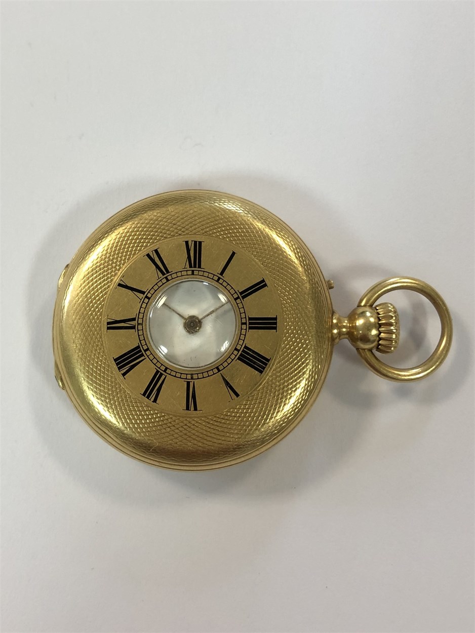 Lot 442 - Charles Frodsham - A continental half hunter pocket watch