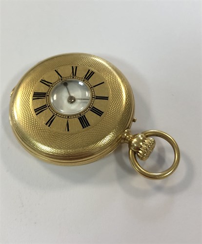 Lot 442 - Charles Frodsham - A continental half hunter pocket watch