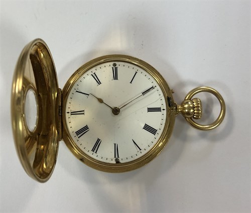 Lot 442 - Charles Frodsham - A continental half hunter pocket watch
