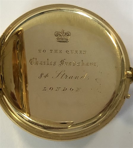 Lot 442 - Charles Frodsham - A continental half hunter pocket watch