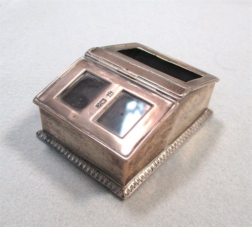Lot 342 - A Victorian silver novelty stamp dispenser