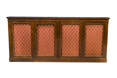 Lot 500 - A late Regency rosewood bookcase