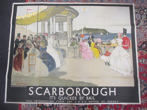 Lot 465 - A railway poster, 'Scarborough in...