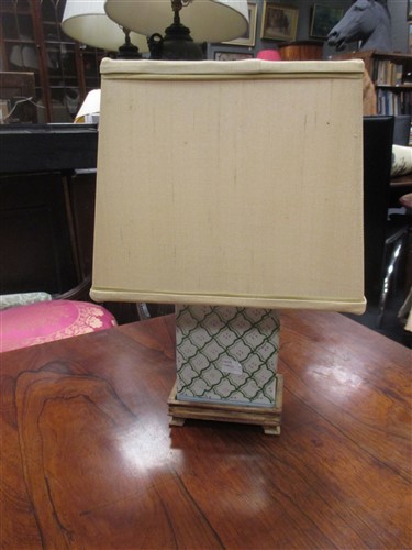 Lot 176 - A pair of Chinese brick vase table lamps, on...