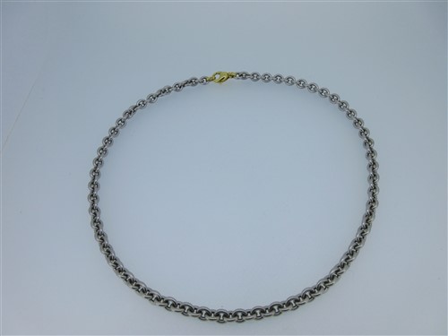 Lot 136 - An Austrian bi colour chain necklace