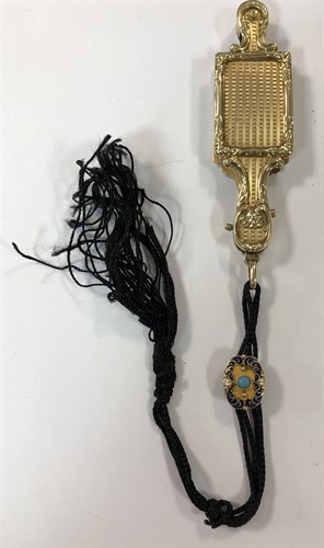 Lot 366 - A pair of Austrian metalwares 14ct gold folding lorgnettes