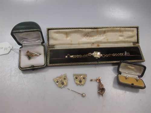Lot 364 - A lady's 9ct Longines watch together with a...