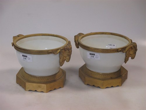 Lot 218 - A pair of modern Czechoslavakian white...