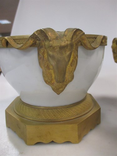 Lot 218 - A pair of modern Czechoslavakian white...