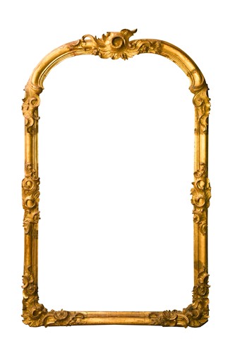 Lot 235 - A 19th century carved giltwood frame
