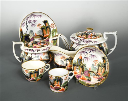 Lot 5 - A 19th century Minton porcelain imari tea service, pattern 816