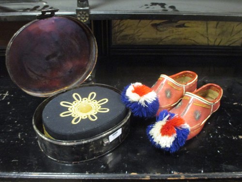 Lot 273 - A cadet type cap and pair of late 19th or...