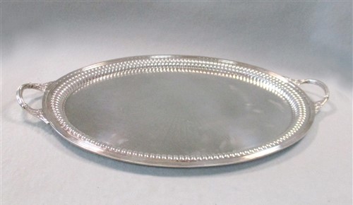 Lot 604 - A Victorian silver two handled tray