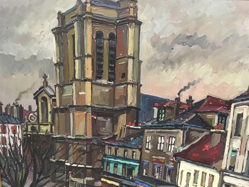 Lot 58 - René Chambon (French, b. 1888), Notre Dame des...