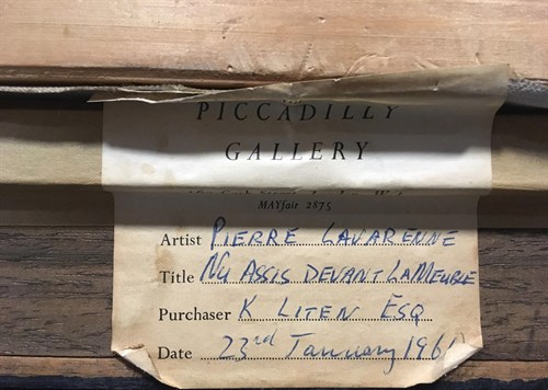 Lot 68 - Pierre Lavarenne (French, b. 1928) 'Nu assis...