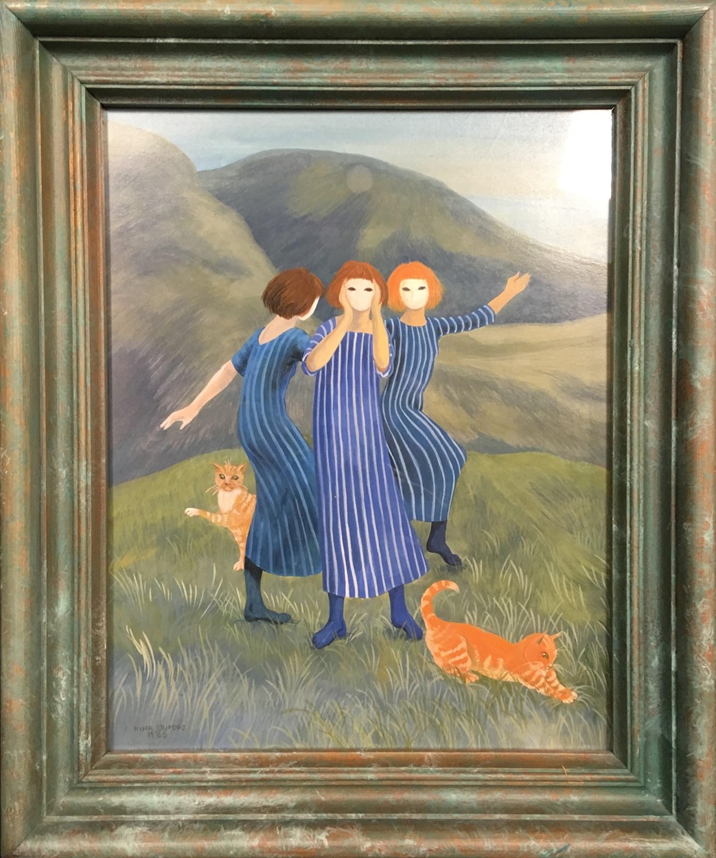 Lot 78 - Nina Dufort (British Contemporary) Cats &...