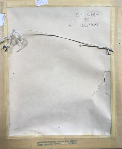 Lot 78 - Nina Dufort (British Contemporary) Cats &...