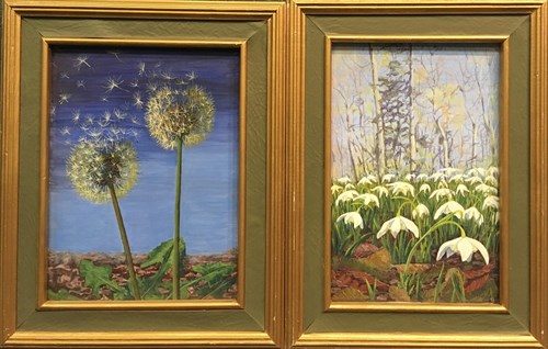 Lot 156 - Peggy Hall, Dandelion seeds; and Snowdrops,...