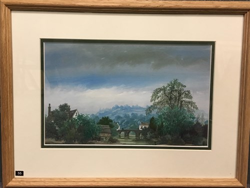 Lot 11 - Richard Constable (1932-2015), Village, signed...