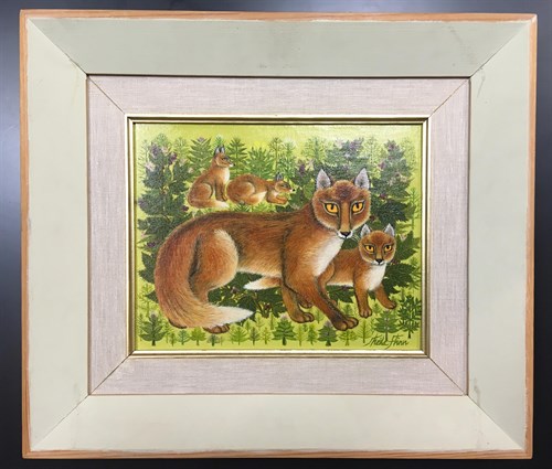 Lot 159 - Sheila Flinn (British, b.1929), Fox family,...