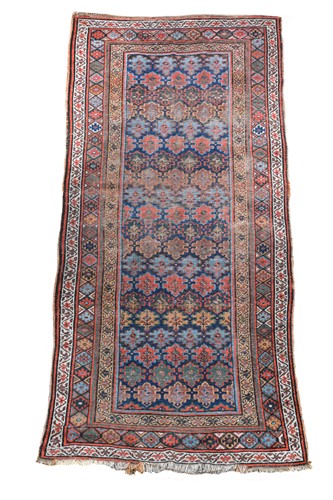Lot 415 - A pretty Kurdish long rug