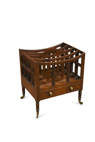 Lot 487 - A Regency mahogany Canterbury
