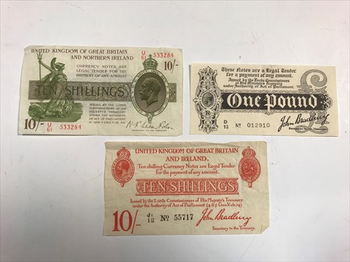 Lot 449 - Bank notes.