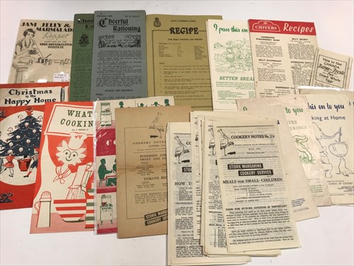 Lot 451 - A Collection of 1940s and 1950s cookery leaflets and ephemera