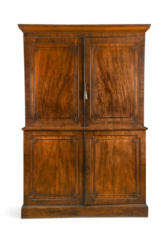 Lot 495 - A George III mahogany press