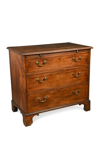 Lot 521 - A George III mahogany chest