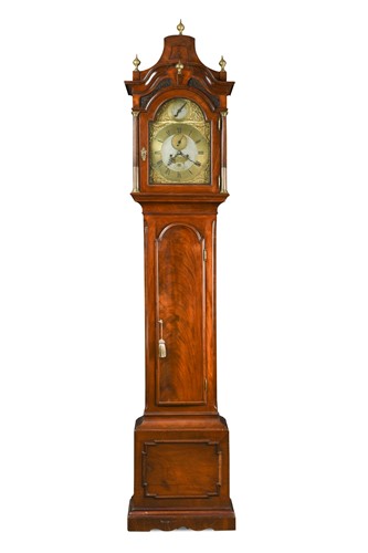 Lot 377 - A George III mahogany longcase clock