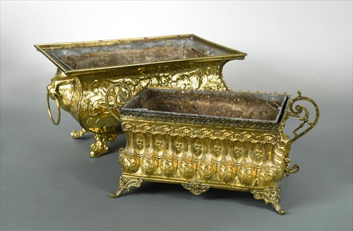Lot 237 - A 19th century Dutch brass jardinière