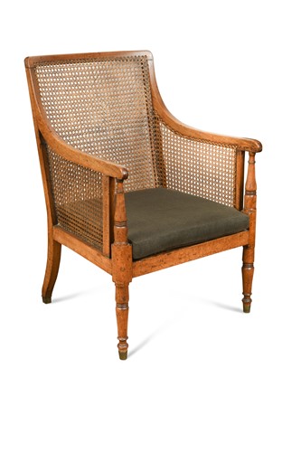 Lot 497 - A Regency mahogany library bergere