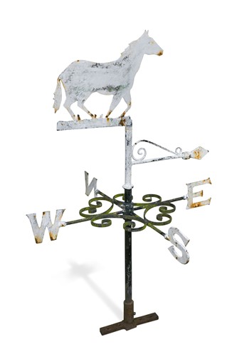 Lot 431 - A blacksmith-made wrought-iron weather vane