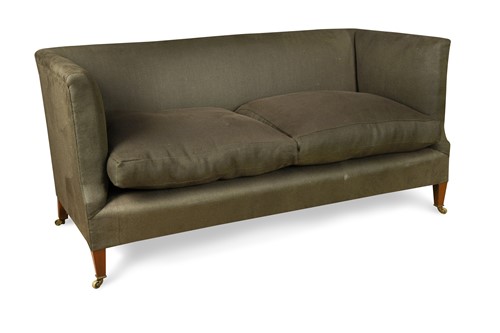 Lot 541 - A Howard and sons square back sofa