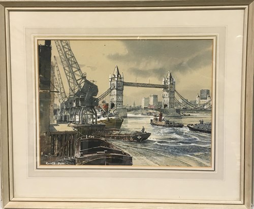 Lot 491 - Ronald Dean, RSMA (b. 1929), Tower Bridge,...